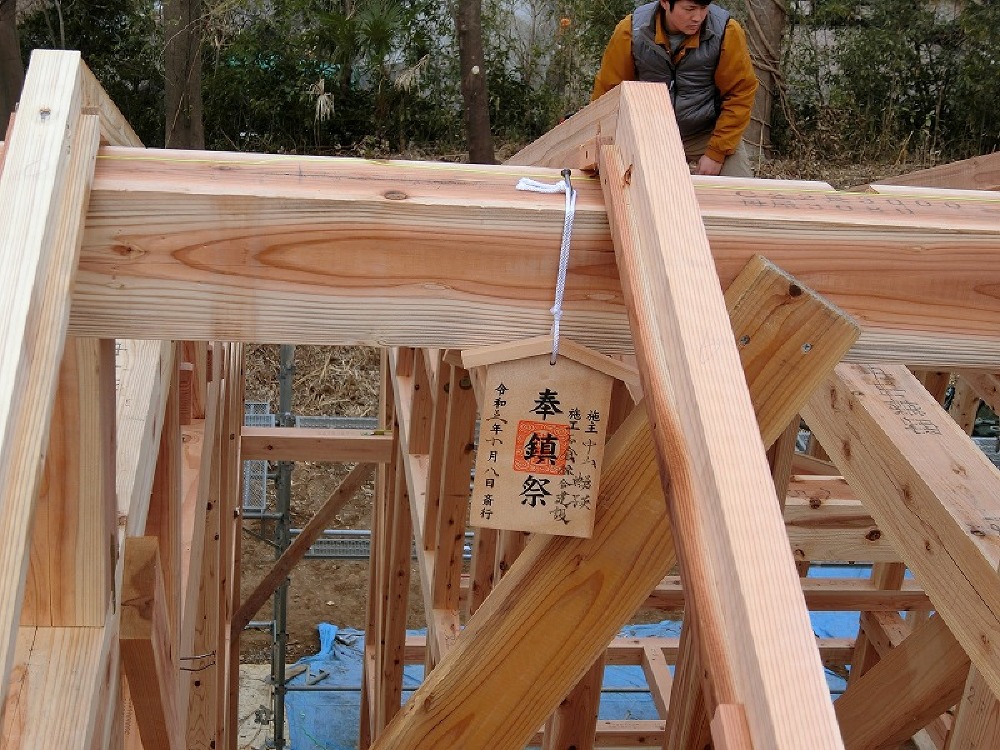 お住まいの安心安全な完成を願いました